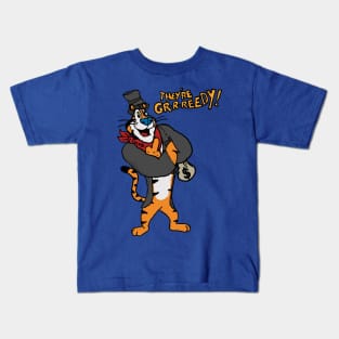 Tony the Fat Cat, They're GR-R-REEDY! - Kelloggs Anti-Scab T Kids T-Shirt